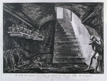 FRANCESCO PIRANESI, Vue de la Cave Spacieuse, etching